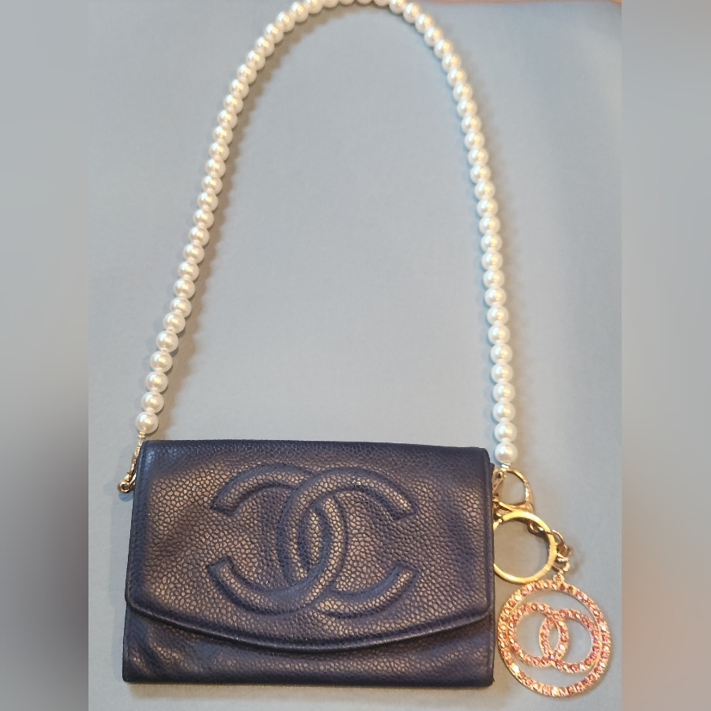 Rare Royal Bleu Timeless Caviar Chanel Wallet 💙